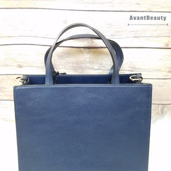 Kate Spade Madison Alpine Drive Sam  Navy Satchel - Picture 5 of 11